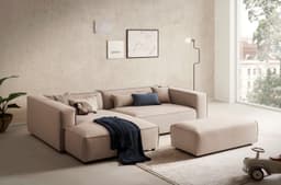 LeGer Home by Lena Gercke Ecksofa PIARA XXL | Beige