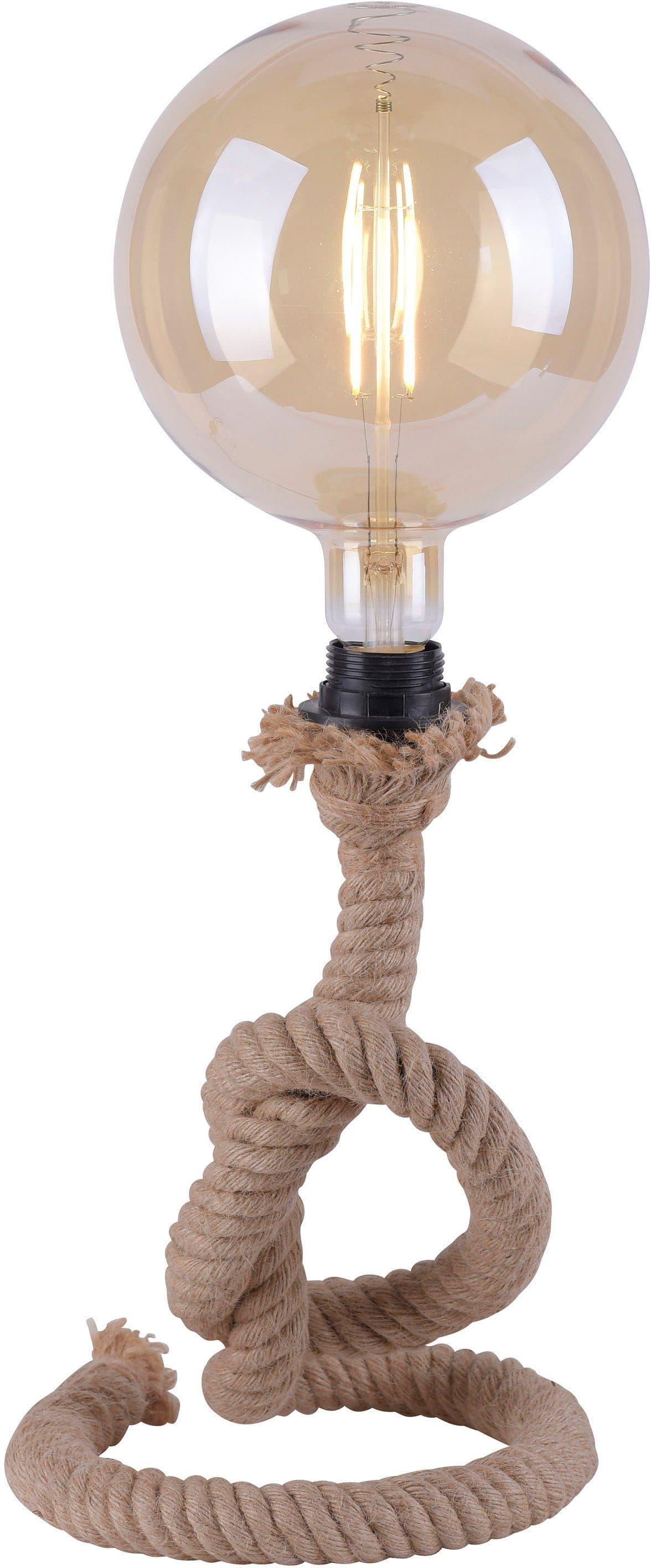 JUST LIGHT ROPE Tischleuchte | Braun