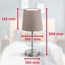 B.K.Licht Tischleuchte | Beige 4