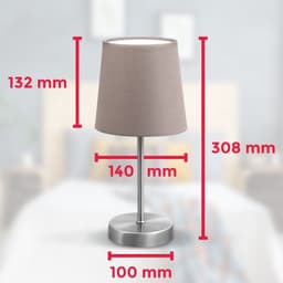 B.K.Licht Tischleuchte | Beige