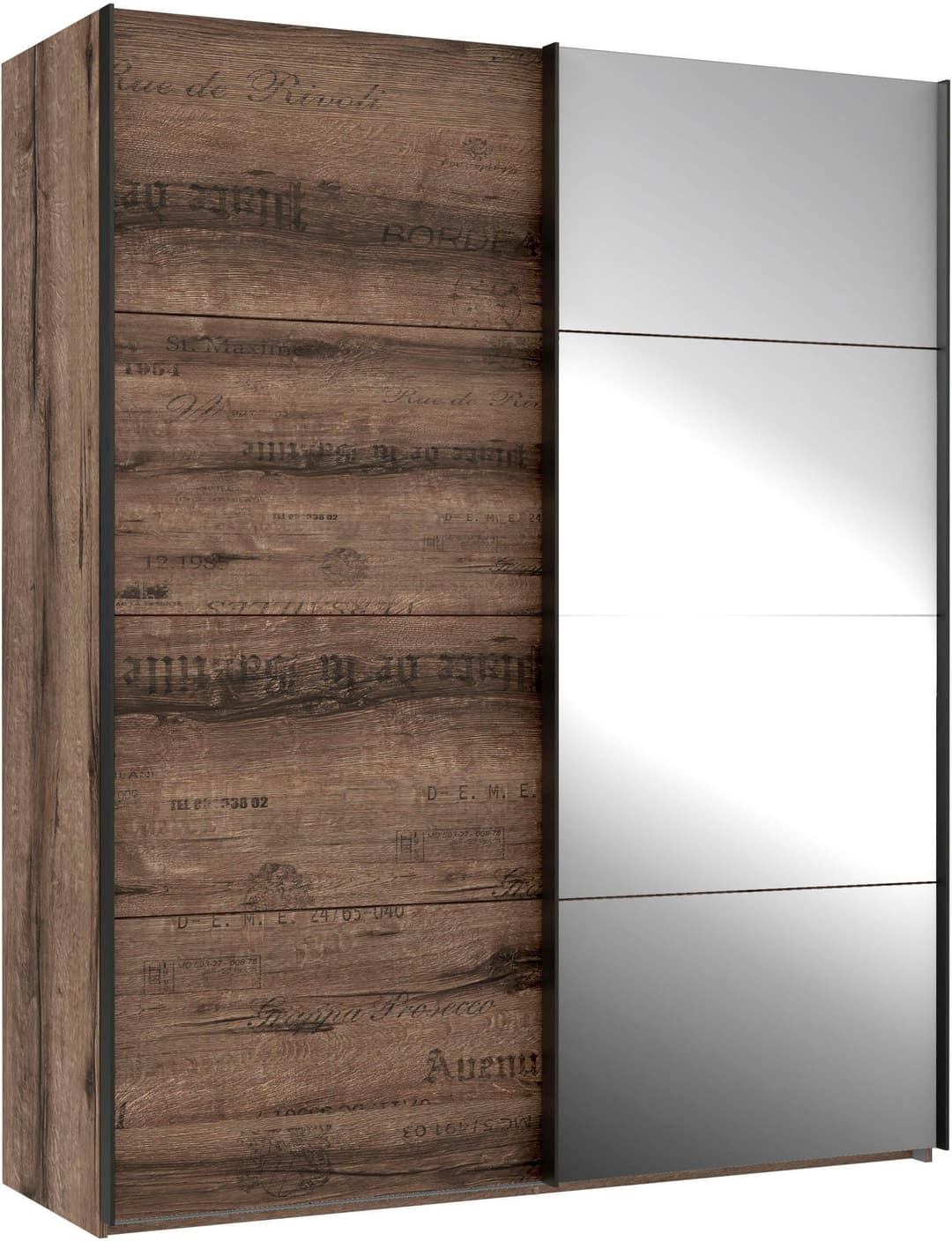 FORTE Schwebetürenschrank Jacky | Holztöne