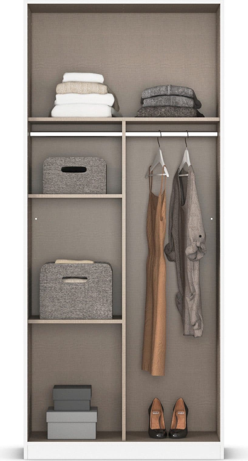 rauch Drehtürenschrank Reflect | Weiß
