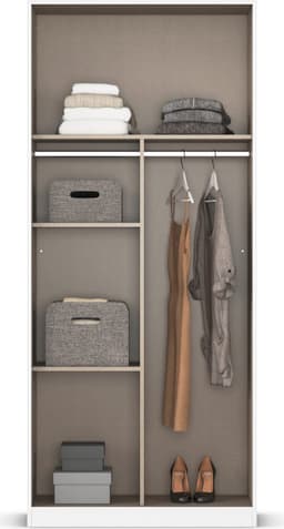 rauch Drehtürenschrank Reflect | Weiß