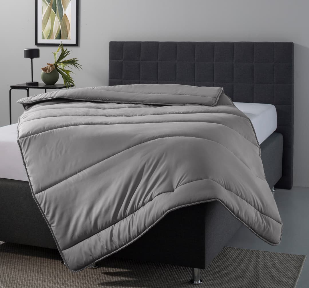 OTTO home Microfaserbettdecke Clarra | Grau