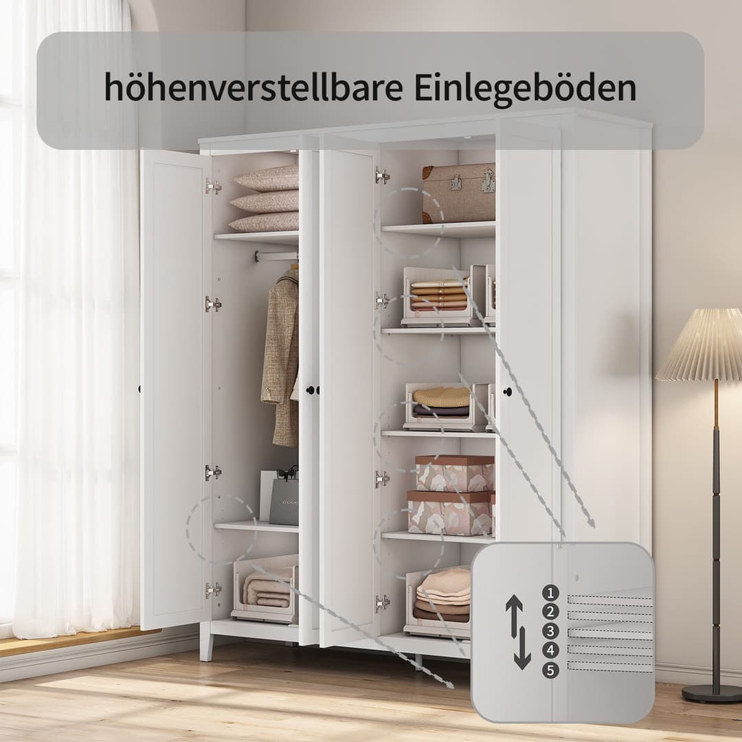 OTTO home Kleiderschrank Borkum | Weiß