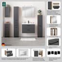 welltime Waschtisch Trento | Grau 4