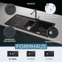Schock Granitspüle Formhaus | Schwarz 2