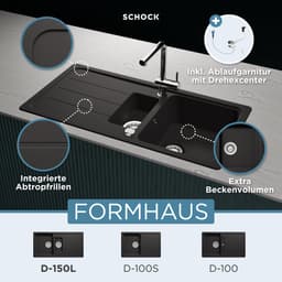 Schock Granitspüle Formhaus | Schwarz