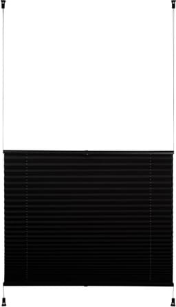 K-HOME Plissee Klemmfix Pisa | Schwarz