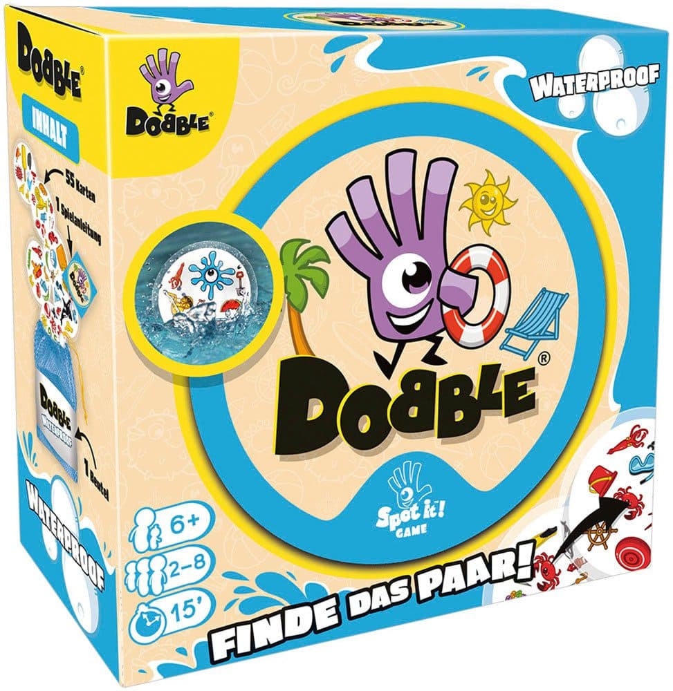 Asmodee Spiel Dobble Waterproof | Mehrfarbig