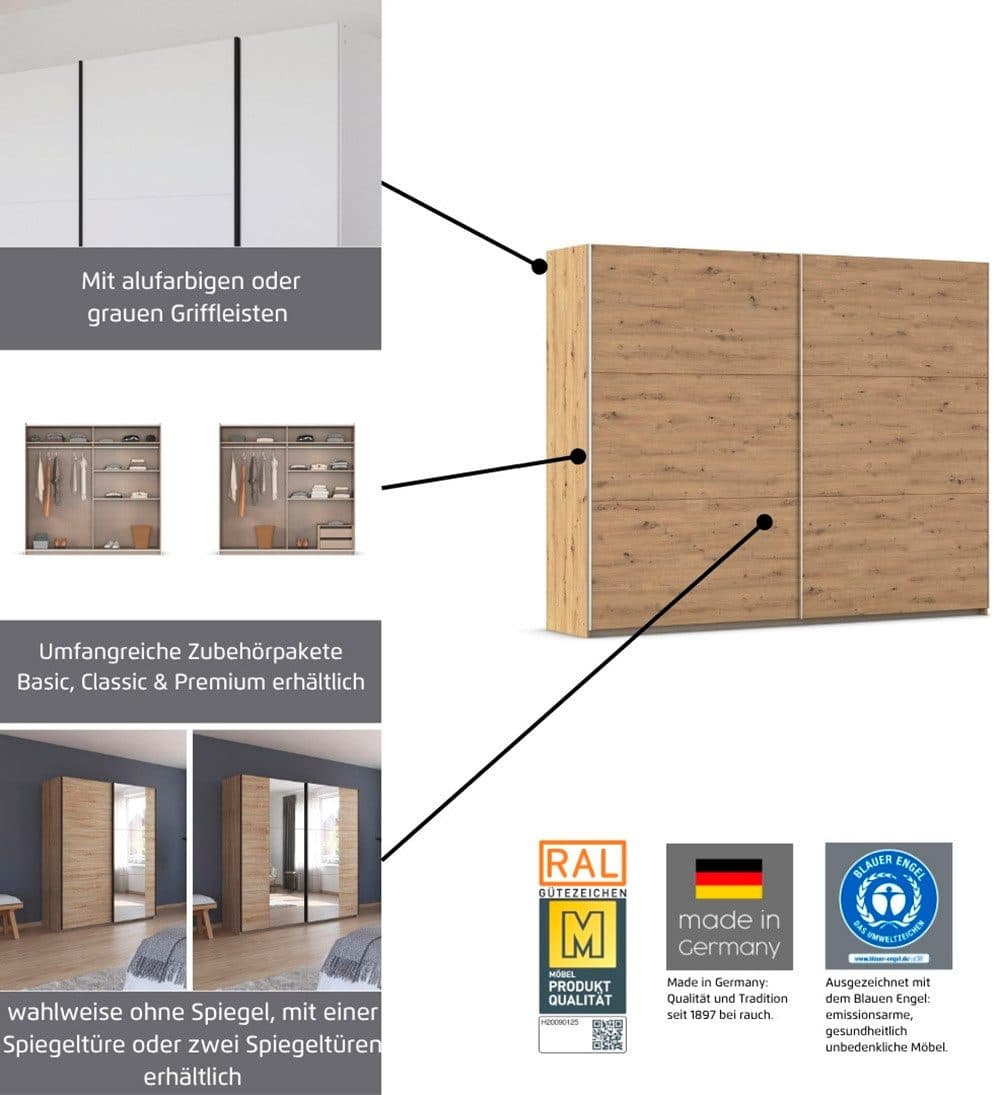 rauch Schwebetürenschrank KRONACH | Weiß