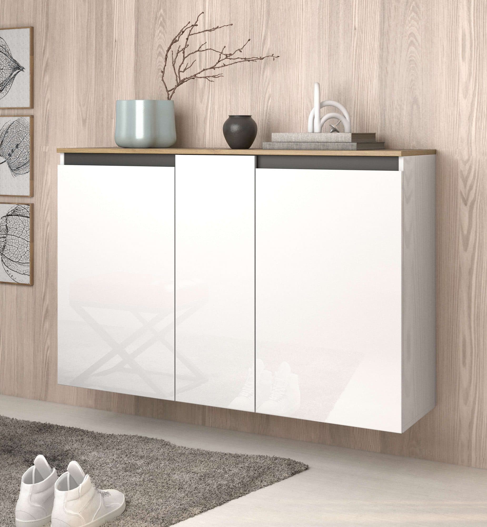 Home affaire Schuhschrank Zippo | Weiß