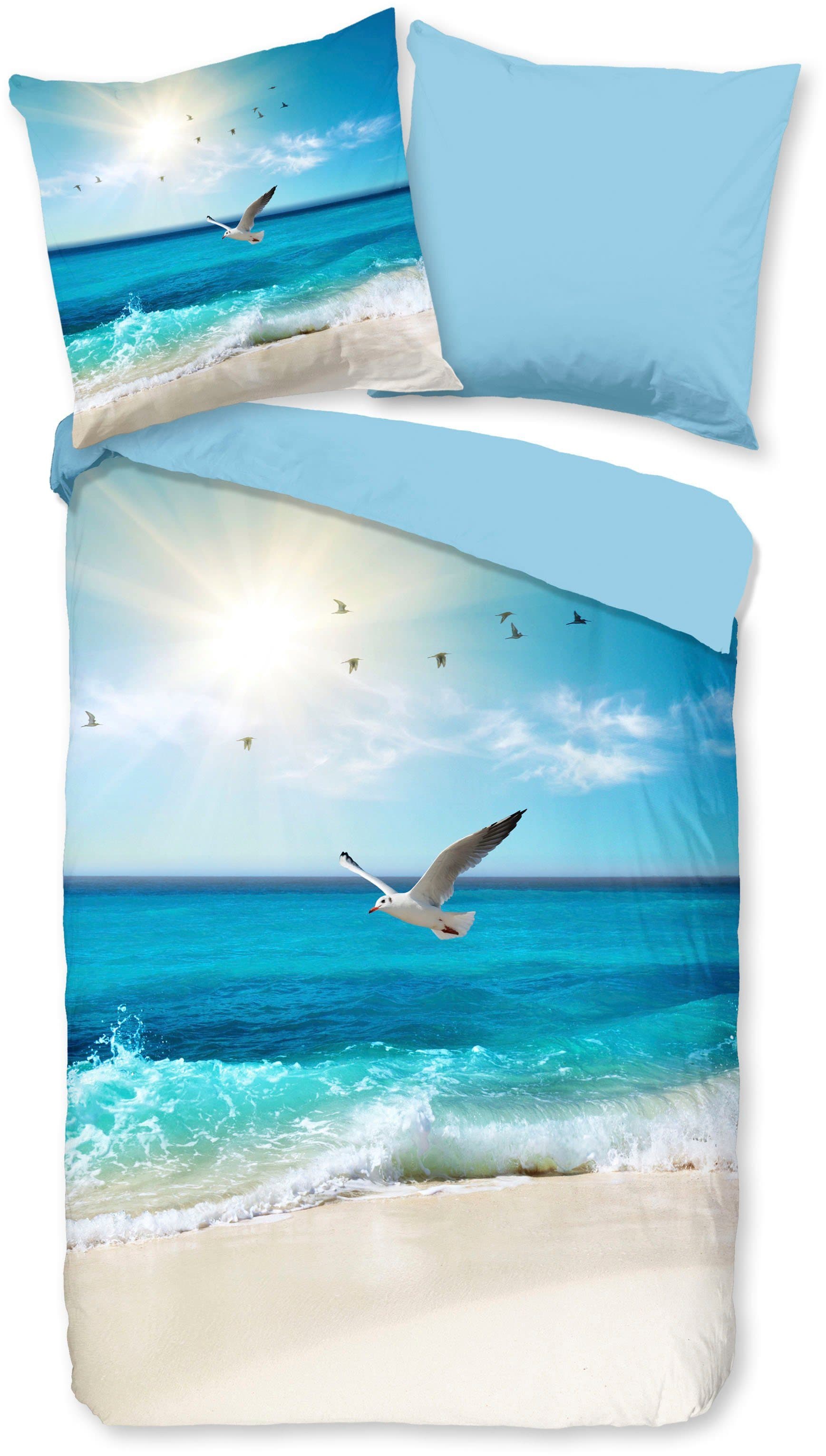 good morning Wendebettwäsche Sealife | Mehrfarbig