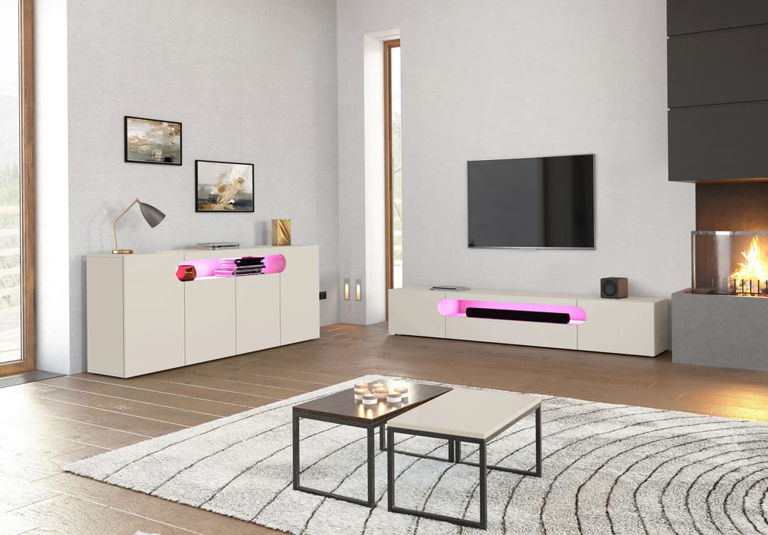 Home affaire Lowboard REAL TV-Möbel | Beige