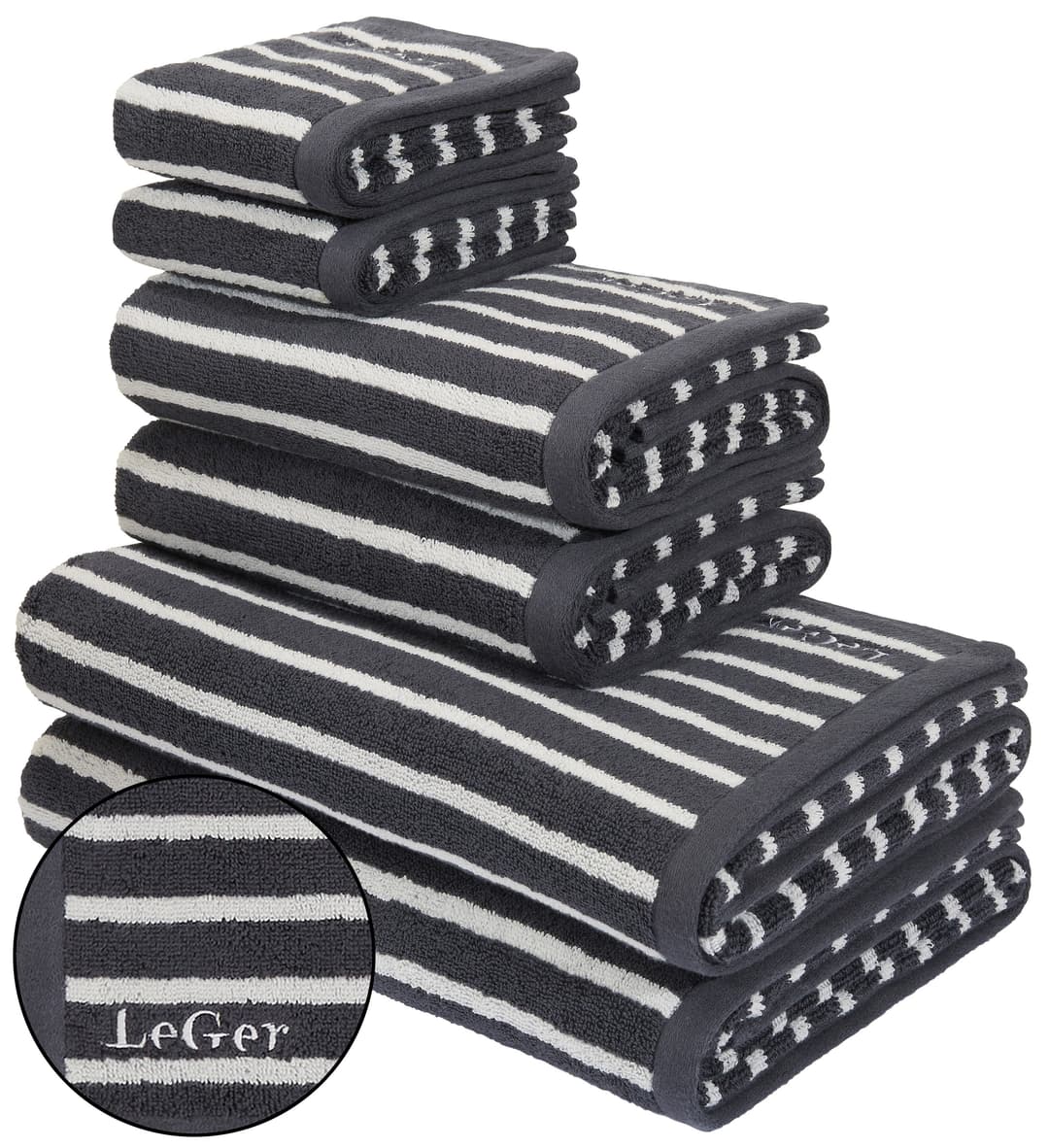 LeGer Home by Lena Gercke Handtuch Set Tamsin | Grau
