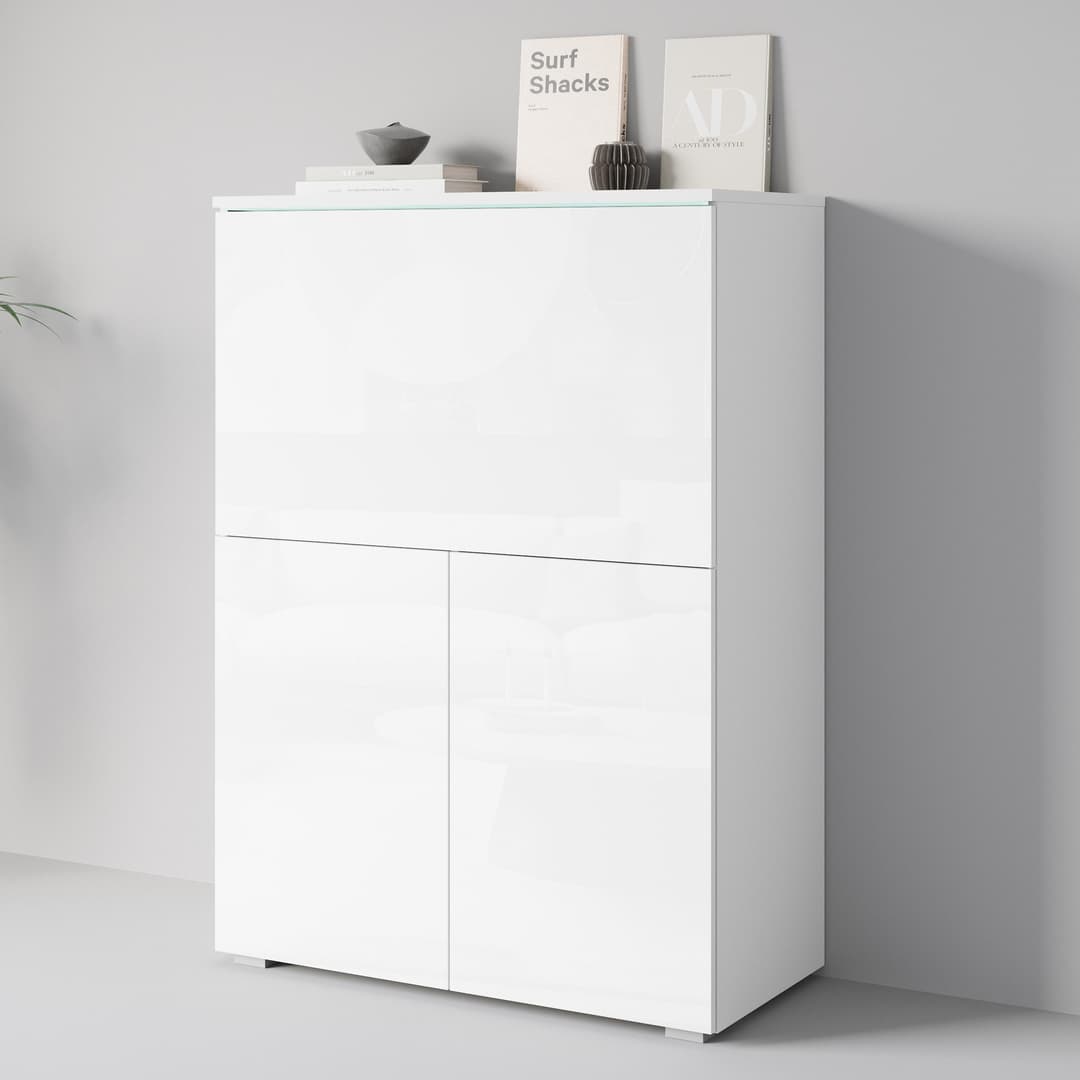 Home affaire PC-Schrank Vera | Weiß