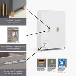 rauch SHINJO Kleiderschrank | Grau