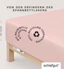 Schlafgut Spannbettlaken PURE BOXSPRING | Rosa