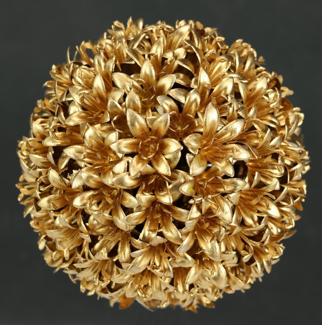 Kunstpflanze Deko-Kugel Buchs | Gold