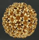 Kunstpflanze Deko-Kugel Buchs | Gold 2