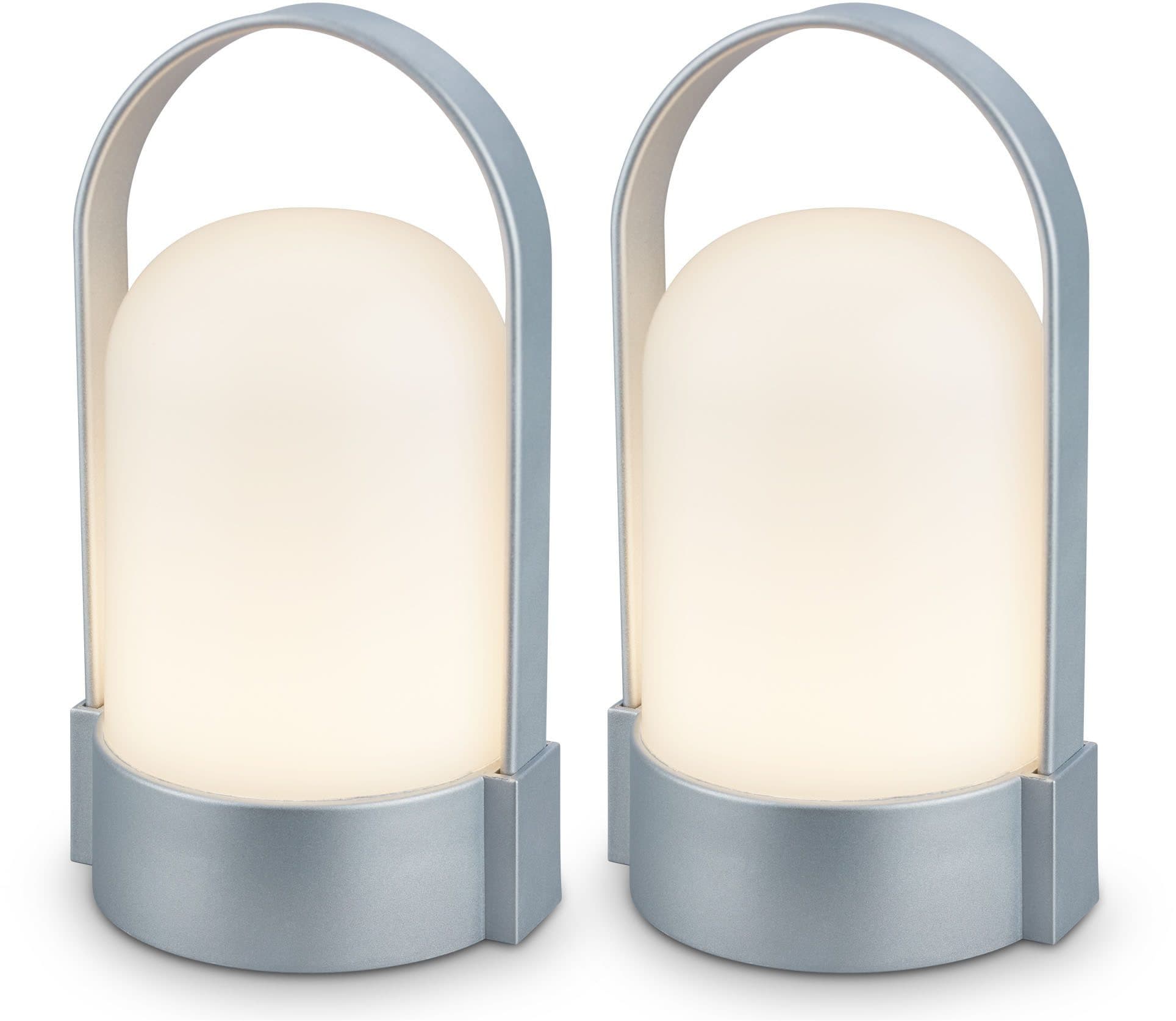 Briloner Leuchten LED Außen-Tischleuchte ASA 7684024 | Silber