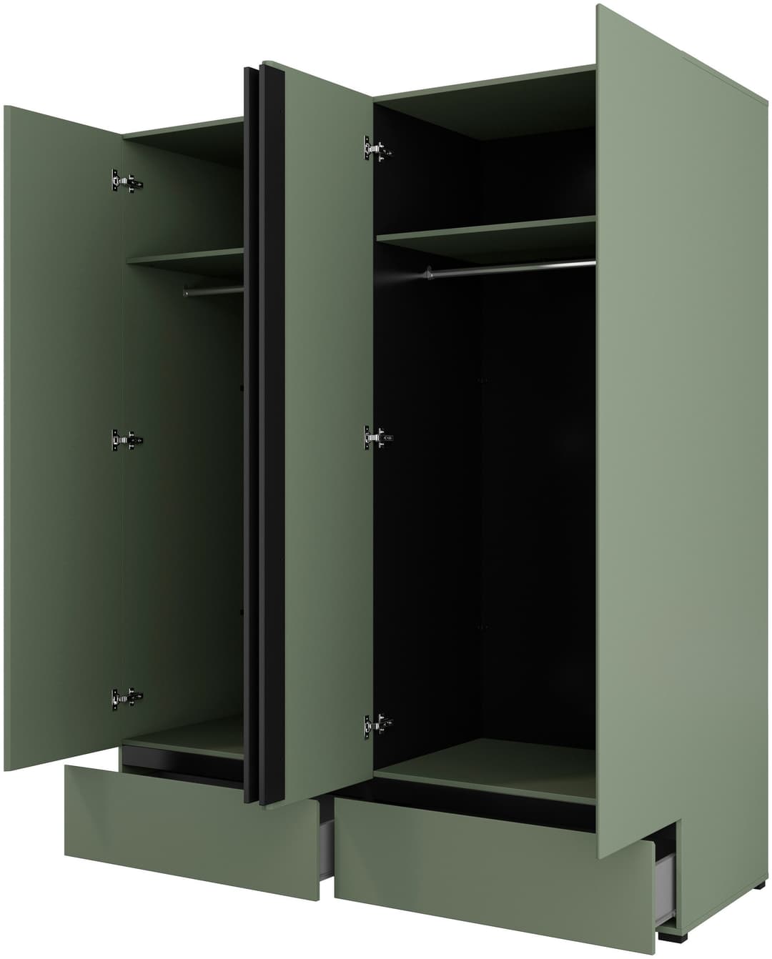 OTTO home Kleiderschrank Cross | Grün