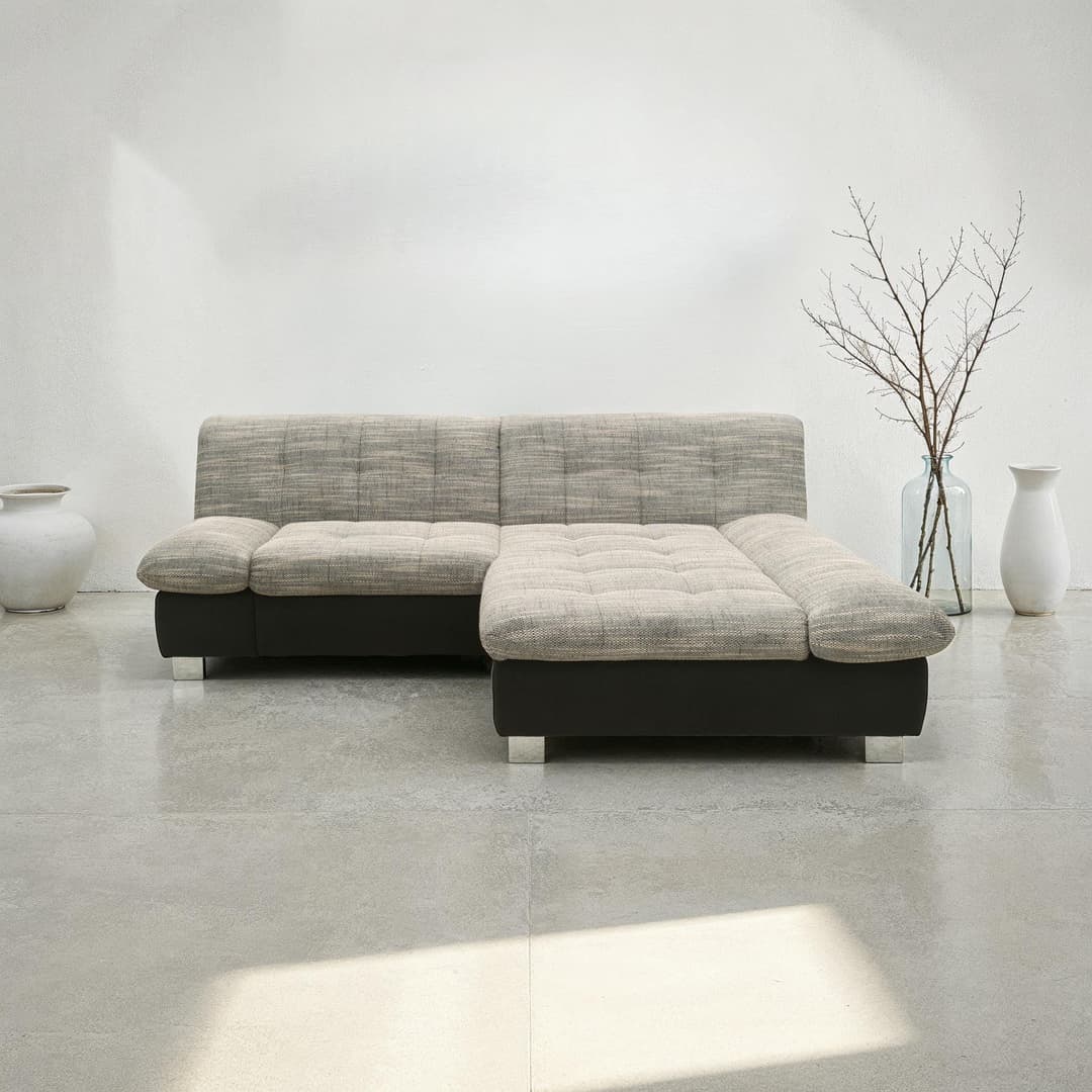 DOMO collection Ecksofa 100031 | Grau