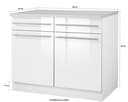 wiho Küchen Unterschrank Chicago | Beige 5