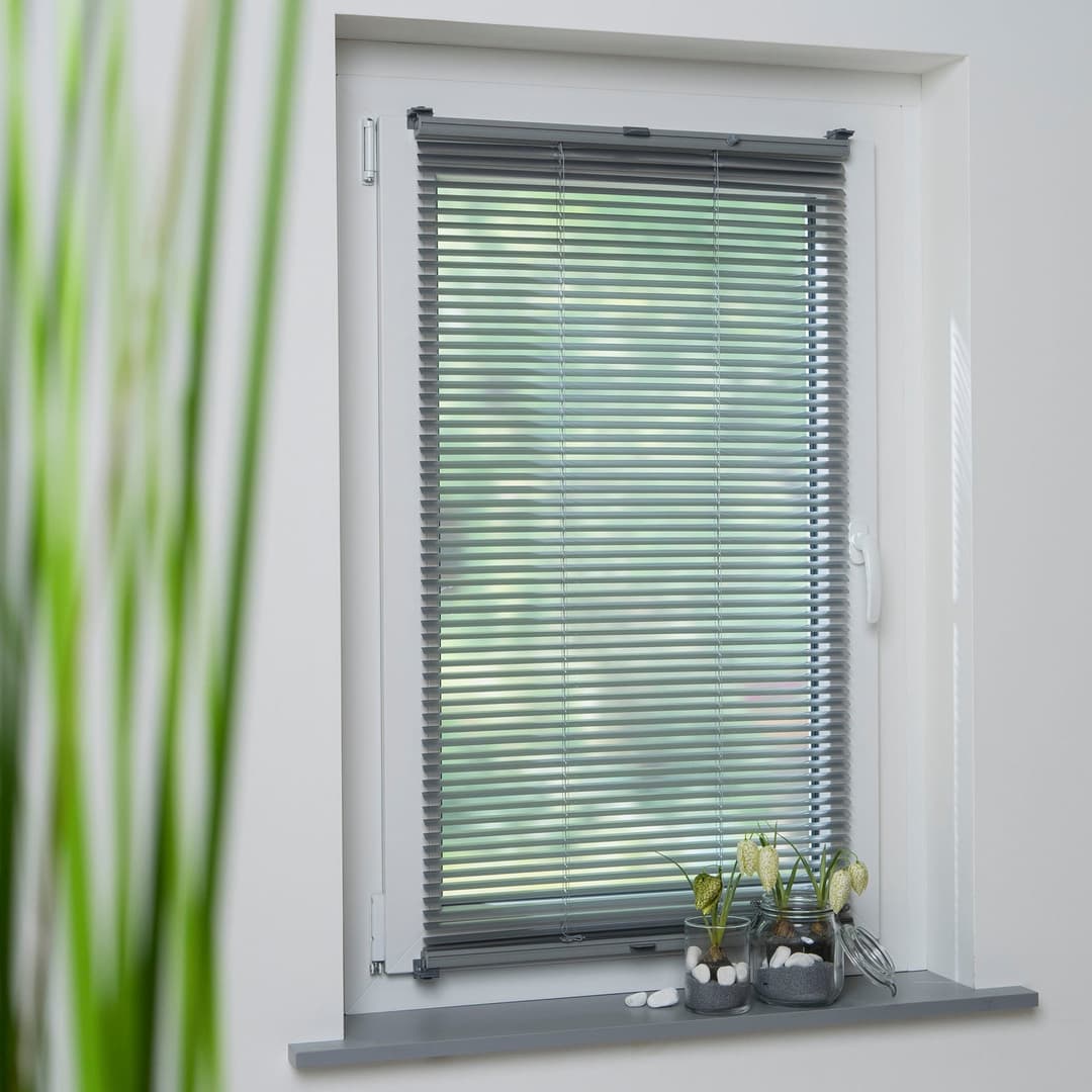 Liedeco Jalousie Klemmfix-Aluminiumjalousie | Silber