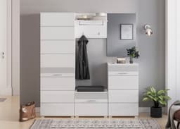 Home affaire Garderobenpaneel Malmö | Weiß