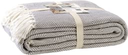 Primera Tagesdecke Fransen | Braun
