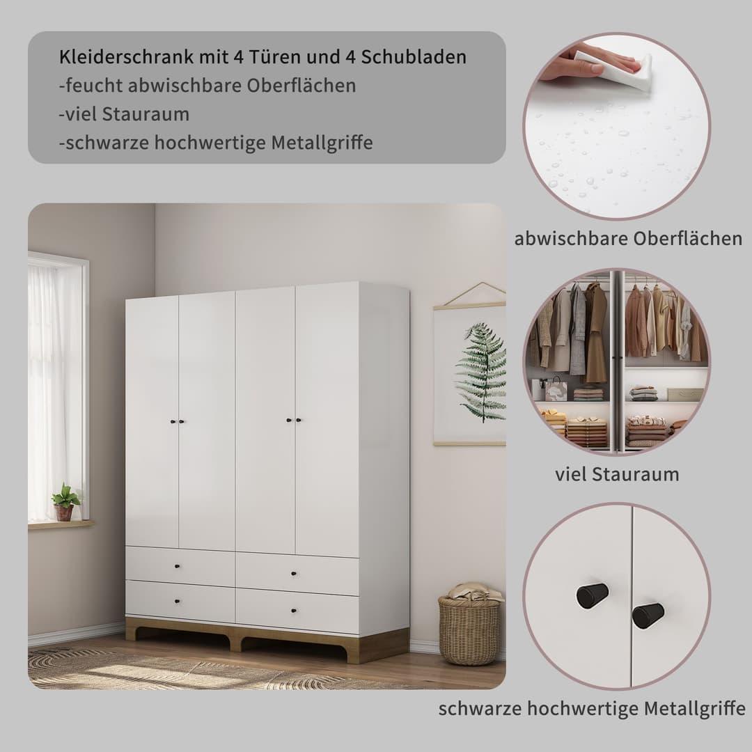 OTTO home Kleiderschrank Oslo | Weiß