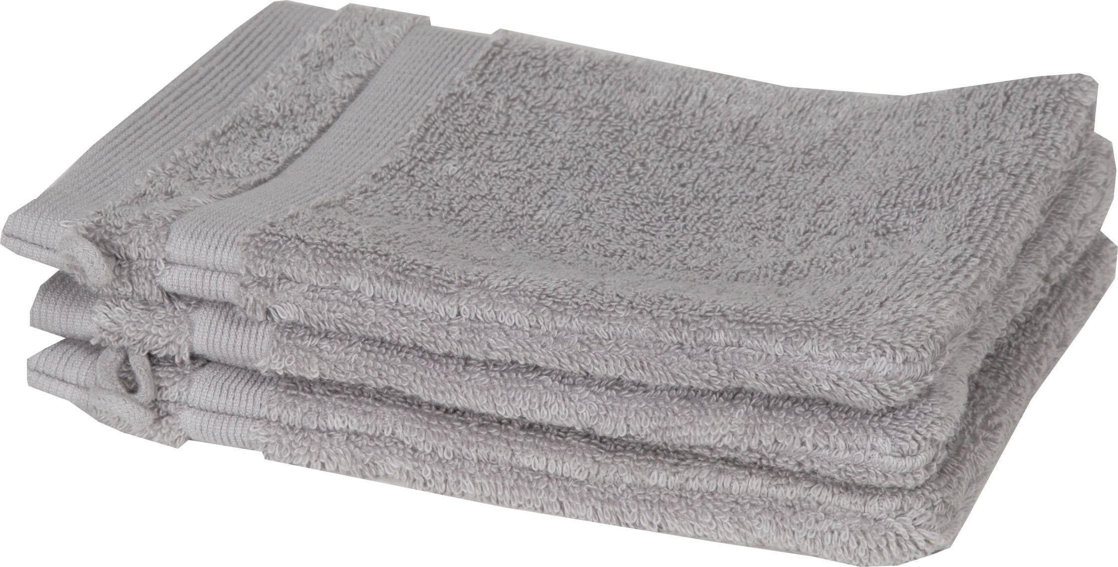 SCHÖNER WOHNEN-Kollektion Waschhandschuh Cuddly | Grau