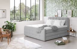 COTTA Boxspringbett Fort | Grau