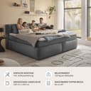 ED EXCITING DESIGN Boxspringbett Sandon | Grau 3
