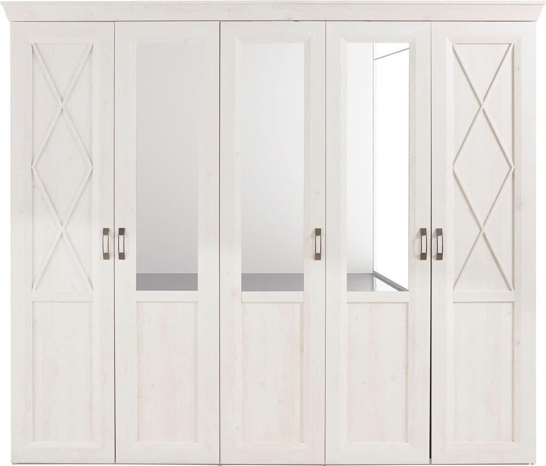 FORTE Kleiderschrank Kashmir | Weiß