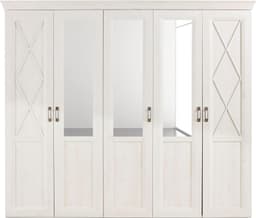 FORTE Kleiderschrank Kashmir | Weiß