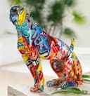 Casablanca by Gilde Tierfigur Gepard Street Art | Mehrfarbig 2
