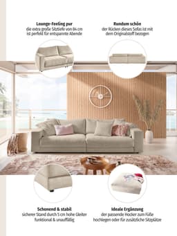 Home affaire Big-Sofa Enisa | Weiß