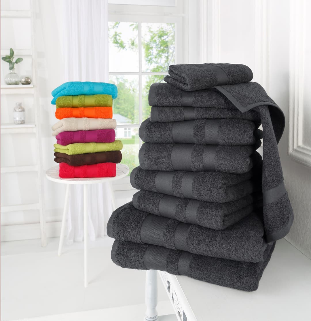 OTTO home Handtuch Set Vanessa | Grau