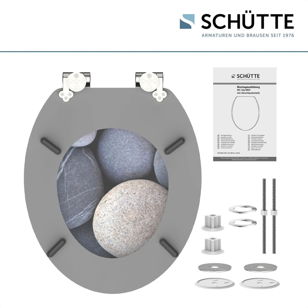 Schütte WC-Sitz GREY STONES | Mehrfarbig