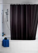 WENKO Duschvorhang Uni Black | Schwarz 2