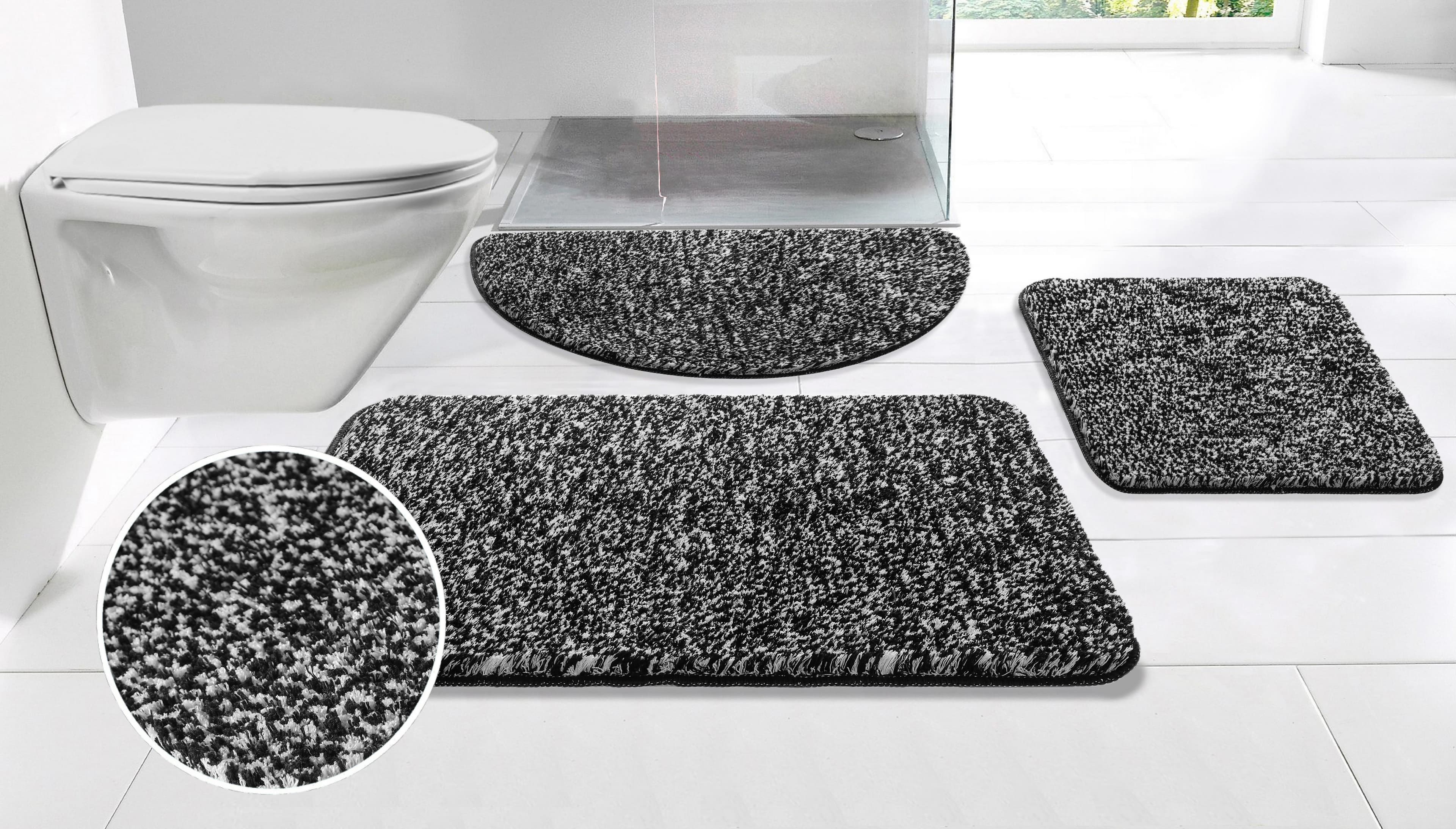 OTTO home Badematte Vanessa meliert | Schwarz