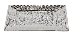 I.GE.A. Dekotablett Keramik-Schale | Silber