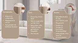 LeGer Home by Lena Gercke 3-Sitzer PIARA | Beige