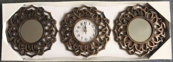 Myflair Möbel & Accessoires Dekospiegel 3tlg. Wanddekoset | Braun