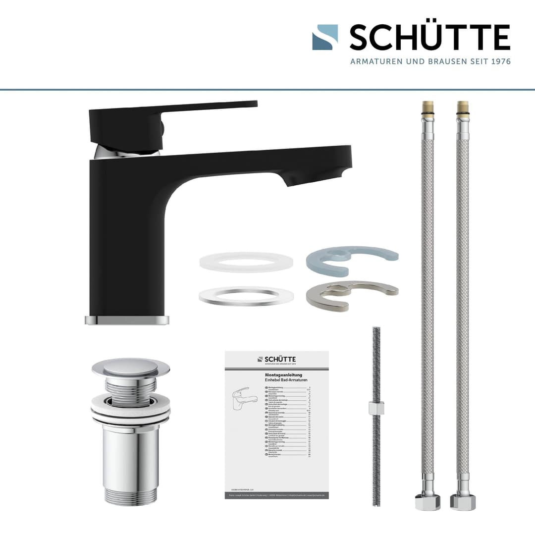 Schütte Madagaskar Waschtischarmatur | Schwarz
