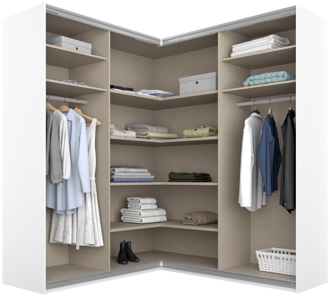 rauch Schwebetürenschrank QUADRA | Weiß