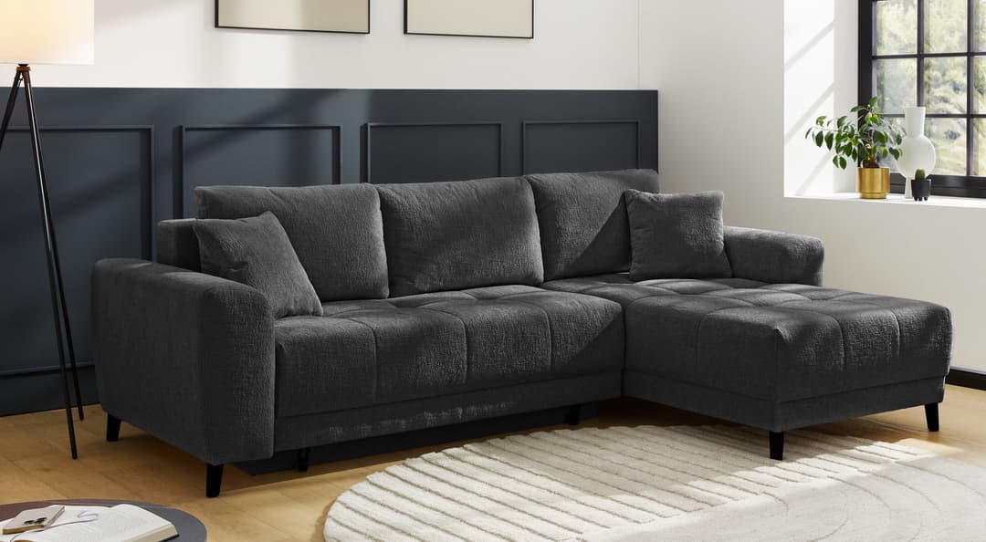 Jockenhöfer Gruppe Ecksofa Beverly L-Form | Grau