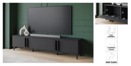 Home affaire Lowboard Helsinki TV-Kommode | Schwarz